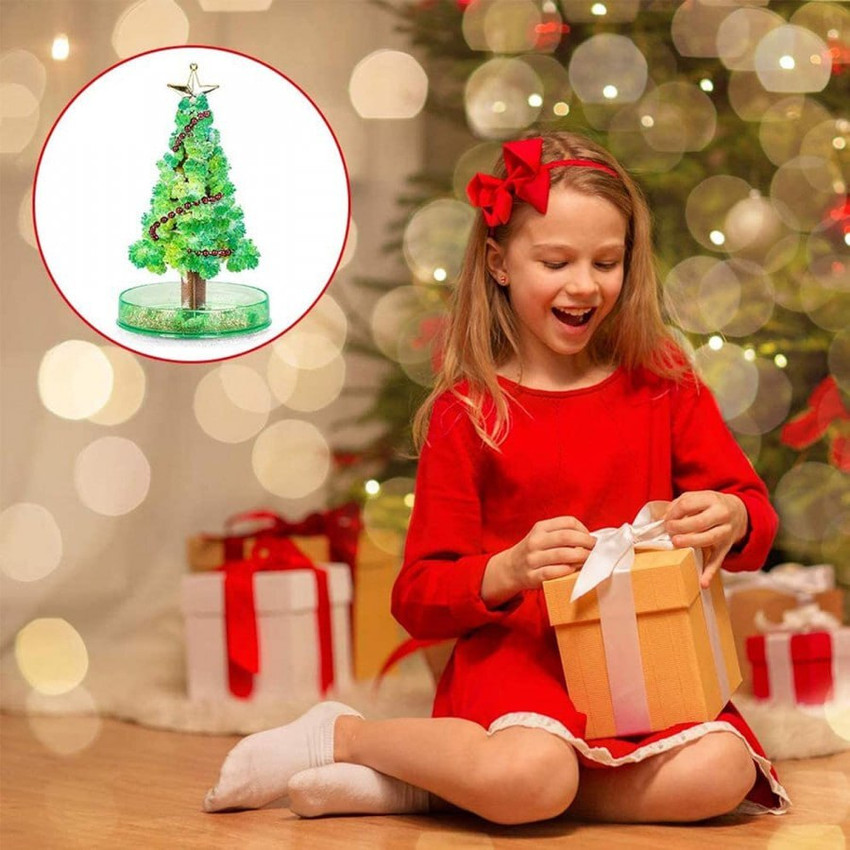 ZWINKO Magic Growing Christmas Tree Crystal Growing Christmas