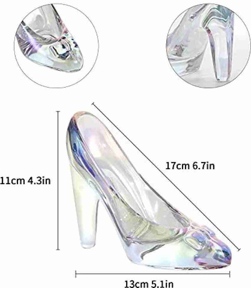 SHOWLOUE Cinderella Shoe Decor, Crystal High Heels Shoes Ornaments Glass  Slipper Decoration Gift for…See more SHOWLOUE Cinderella Shoe Decor,  Crystal