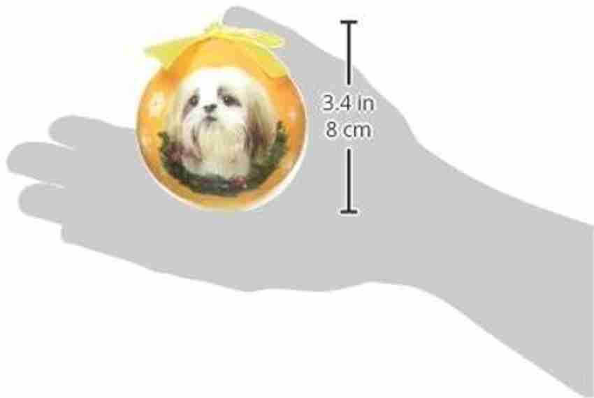 E S Pets Shih Tzu Christmas Ornament Shatter Proof Ball Easy To