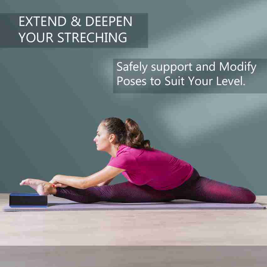 Yoga Block Props Foam Cubes Pilates Brick Stretching Aid Gym Pilates Yoga  Block Exercise Home Fitness Sport