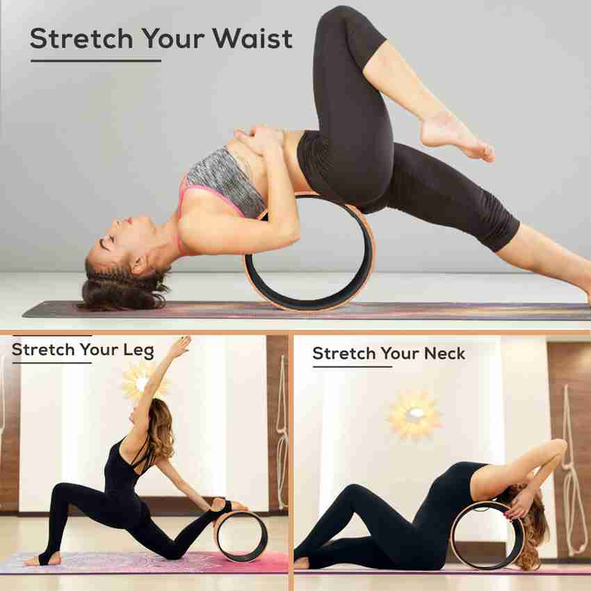 WErFIT Yoga Roller Wheel for Back Bends Hip Chest Spine Exercise 6mm Thick CORK Foam Yoga Blocks Price in India Buy WErFIT Yoga Roller Wheel for Back Bends Hip Chest