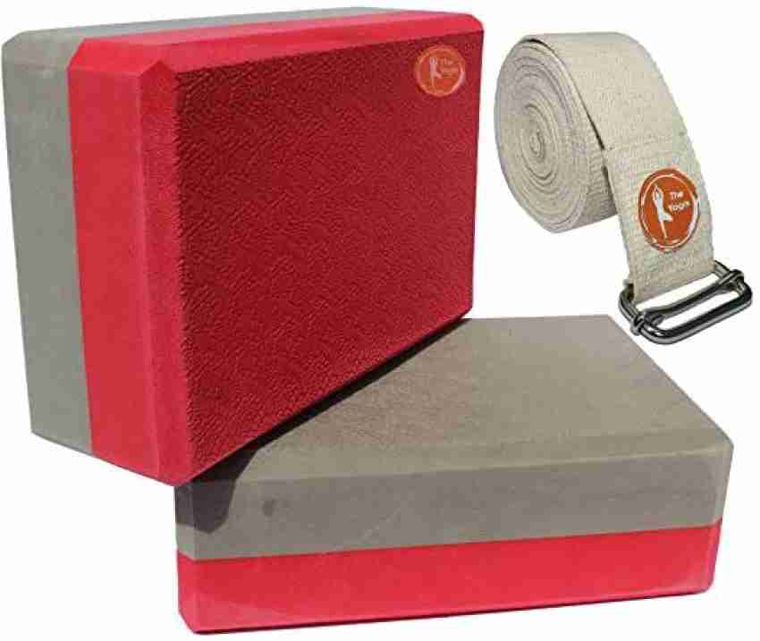 The Yogis High Density Foam Yoga Block Brick [ Set of 2 ] Large Size With  Yoga Belt Yoga Blocks Price in India - Buy The Yogis High Density Foam Yoga  Block