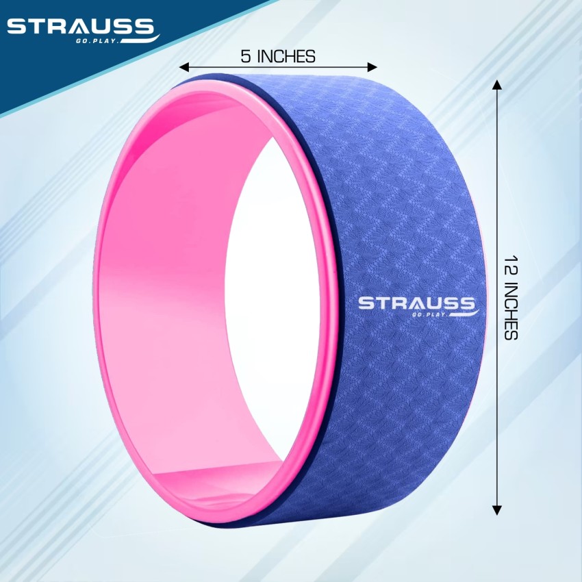Strauss Yoga Wheel  Ideal for Stretching, Backbends, Exercise, Deep –  StraussSport