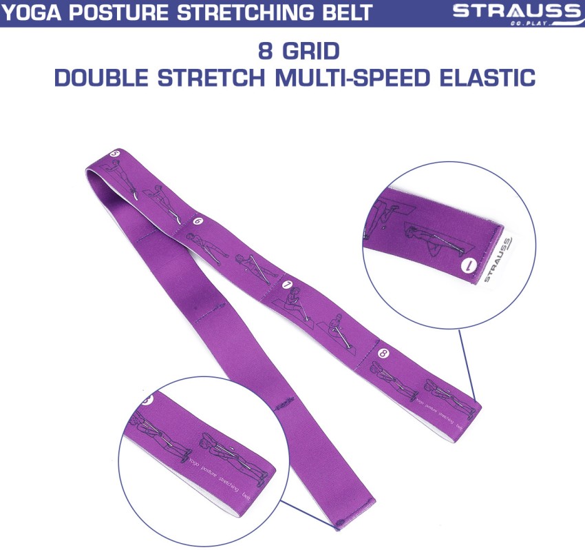 Buy Strauss Multi 8 Loop Yoga Strap & Stretching Belt