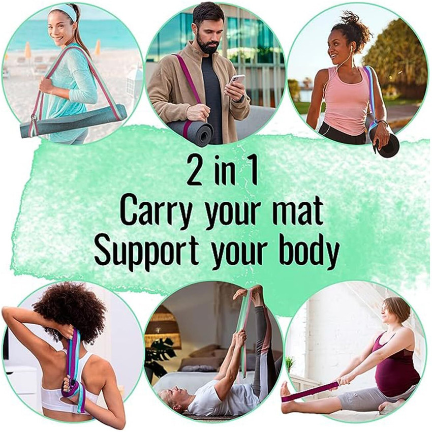 Yoga strap to carry mat outlet