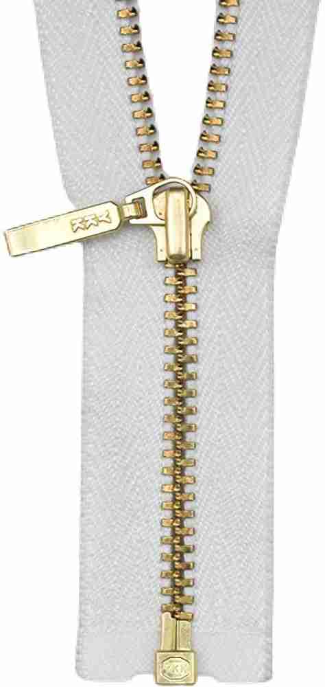 Hunny - Bunch YKK Jacket Zipper Gold White for All Kinds of Jackets(10 Inch) White, Gold Brass Open-ended Zipper Price in India - Buy Hunny - Bunch YKK Jacket Zipper Gold White Hunny - Bunch YKK Jacket Zipper Gold White for All Kinds of Jackets(10 Inch) White, Gold Brass Open-ended Zipper Price in India - Buy Hunny - Bunch YKK Jacket Zipper Gold White