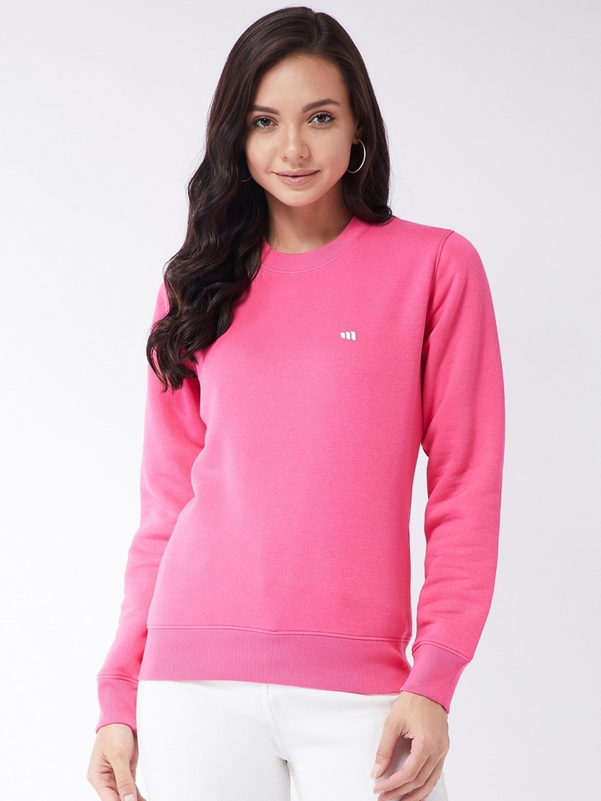 Modeve Solid Round Neck Casual Women Pink Sweater - Buy Modeve Solid Round  Neck Casual Women Pink Sweater Online at Best Prices in India