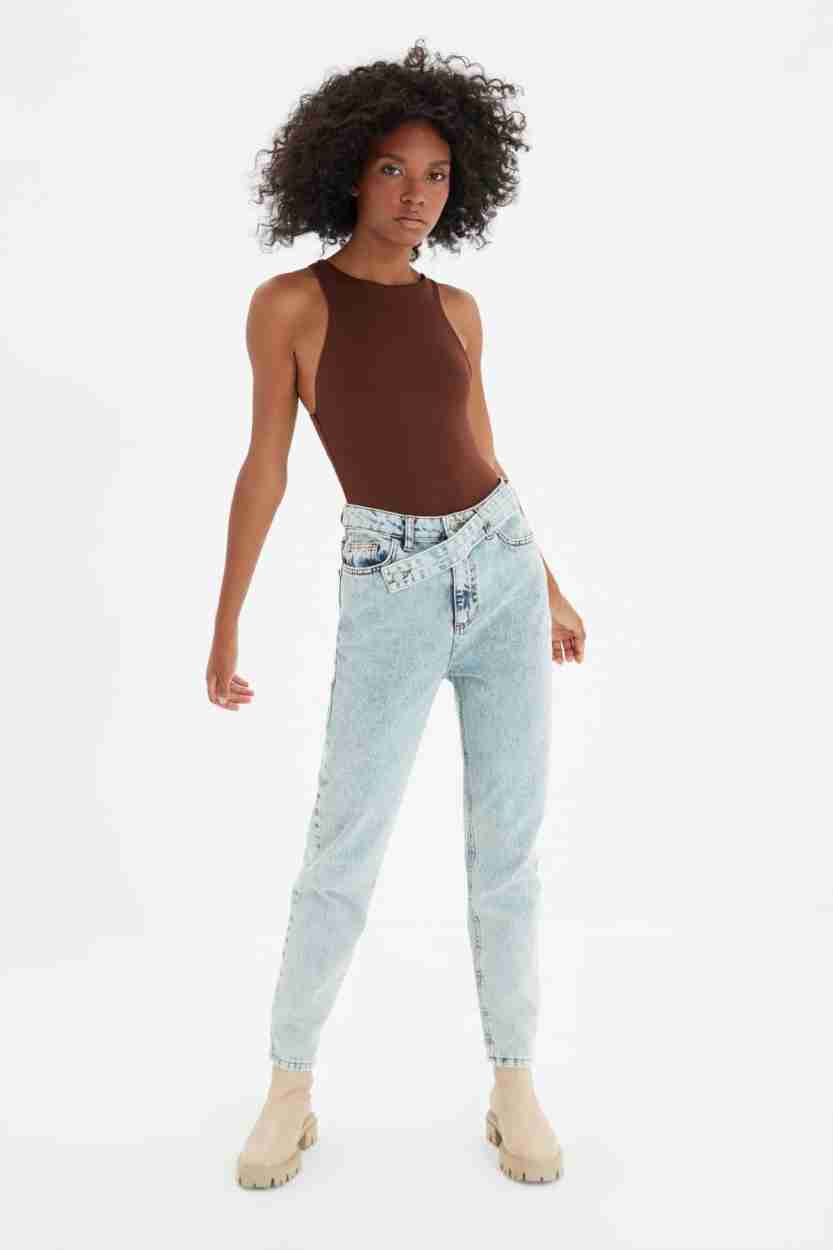 Buy Trendyol High Waist Ripped Jeans Online