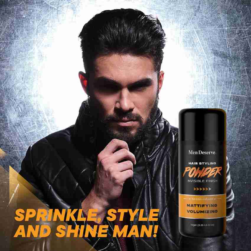 Men Deserve Hair Volumizing Powder Wax for High Volume Strong Hold Matte Look Hair Powder Price in India Buy Men Deserve Hair Volumizing Powder Wax for High Volume Strong Hold Matte