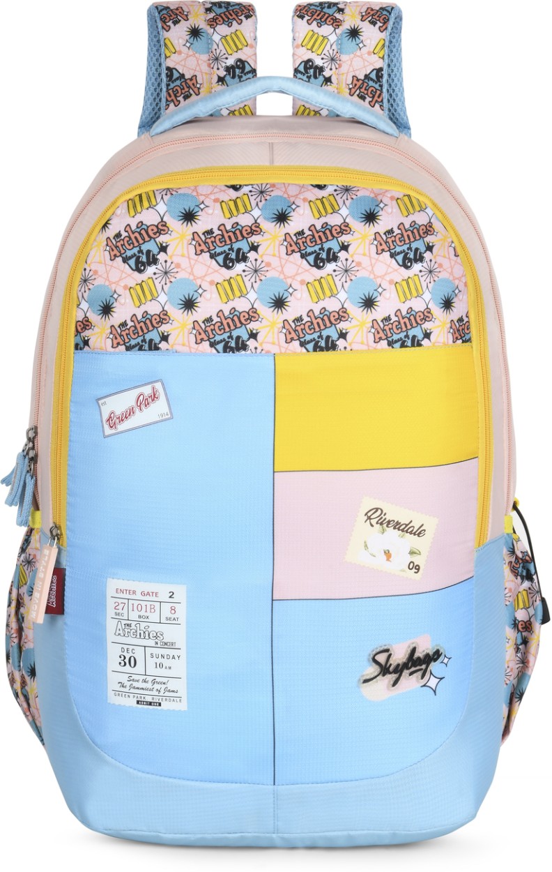 SKYBAGS ARCHIES SCHOOL BACKPACK 01 E LIGHT BLUE 32 L Backpack Light blue Price in India Flipkart