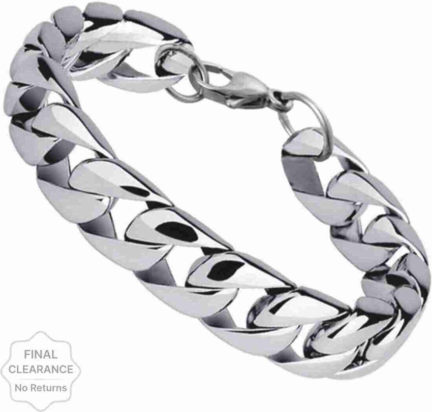 P R Production Sterling Silver Stainless Steel Sterling Silver Bracelet Price in India Buy P R Production Sterling Silver Stainless Steel Sterling Silver Bracelet Online at Best Prices in India Flipka...