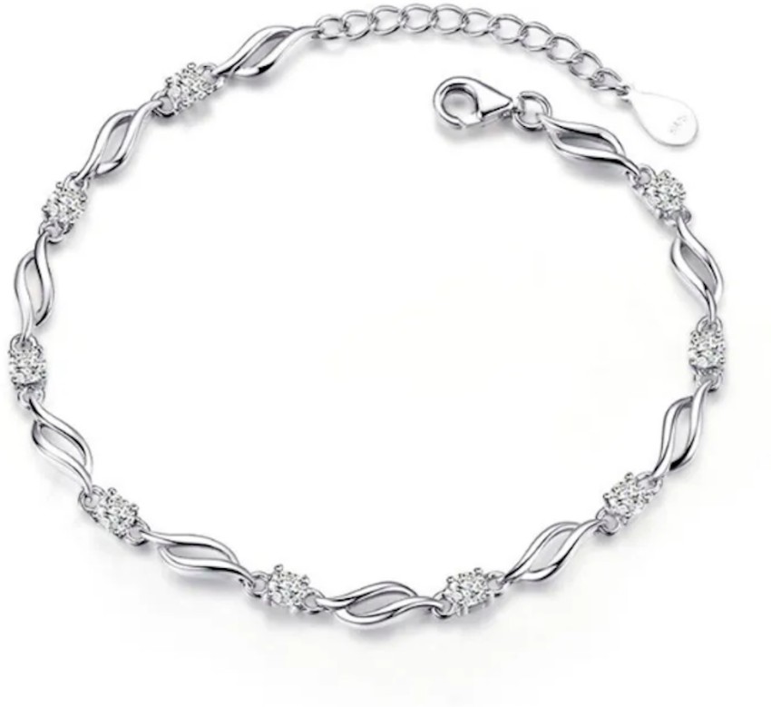 Buy SilverToned Bracelets  Kadas for Men by Lecalla Online  Ajiocom