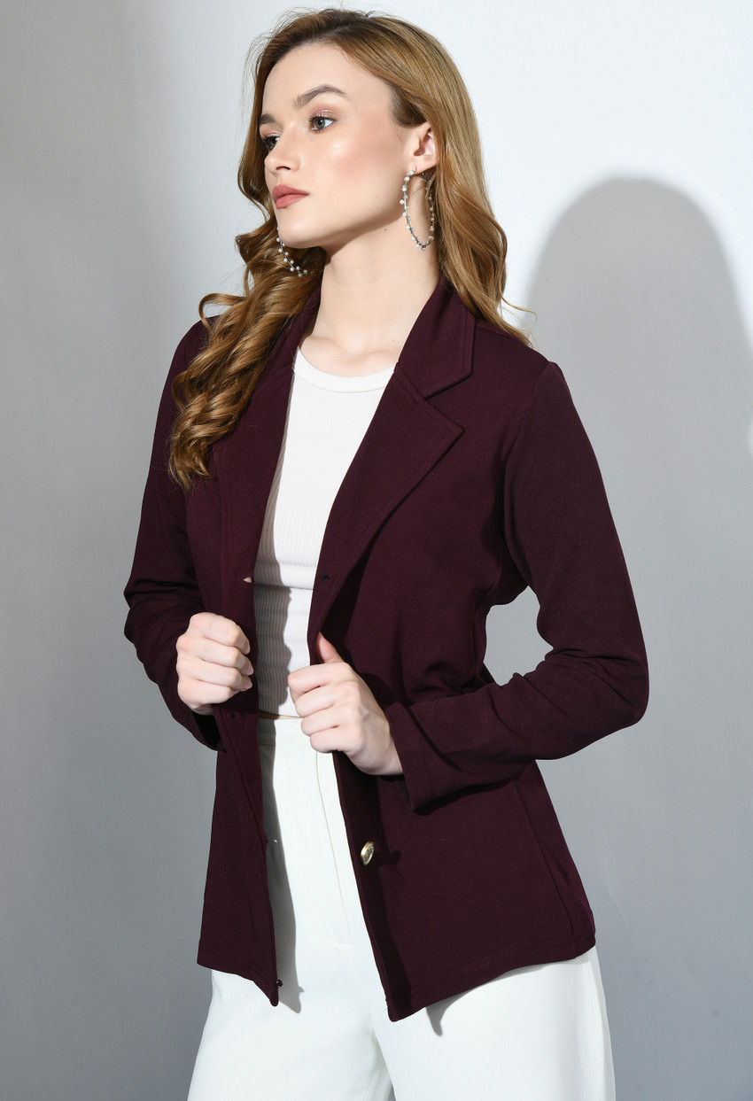 IUGA Solid Single Breasted Casual Women Blazer - Buy IUGA Solid Single  Breasted Casual Women Blazer Online at Best Prices in India | Flipkart.com
