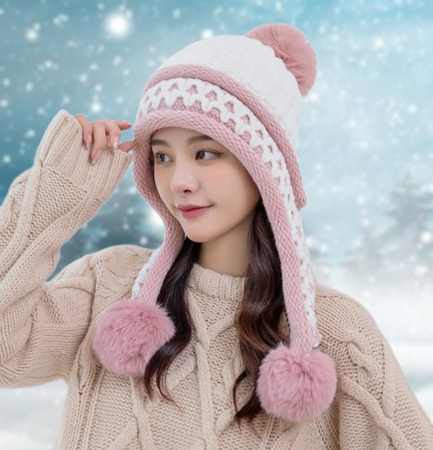 Cute woolen caps on sale