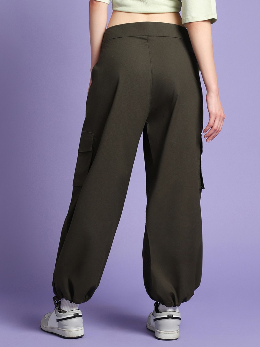 Buy Women's Brown Cargo Pants Online at Bewakoof