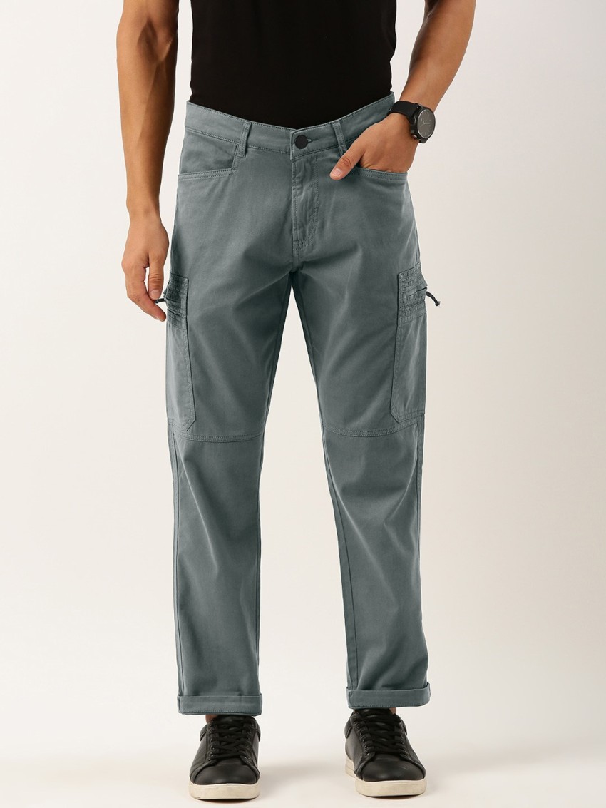 Buy Dark grey Trousers & Pants for Women by BENE KLEED Online