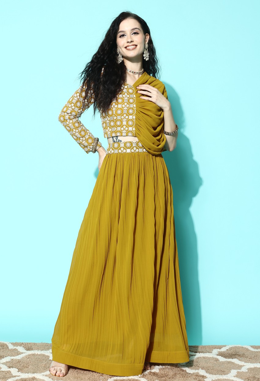 Crop top with long hotsell skirt flipkart