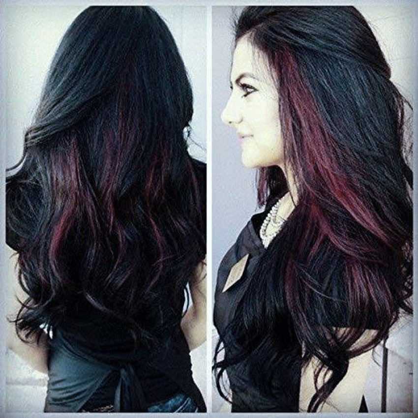Wigs with colored highlights cheap