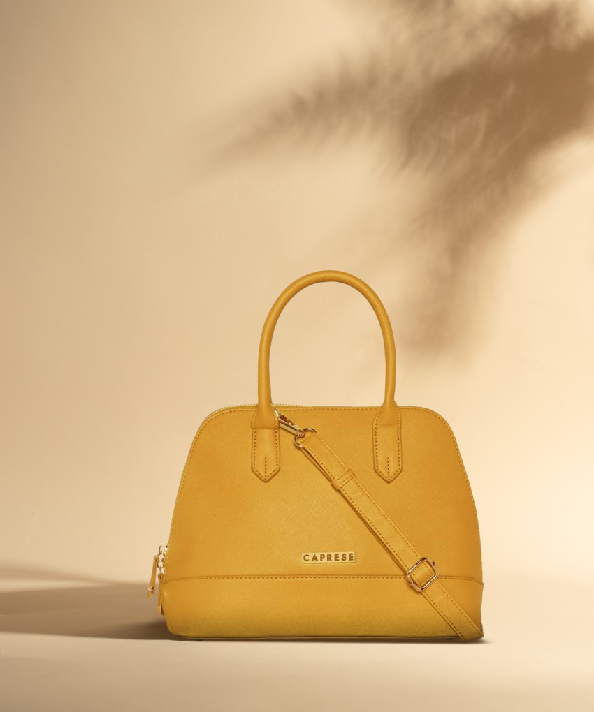 Buy Caprese Women Yellow Satchel Ochre Online Best Price in