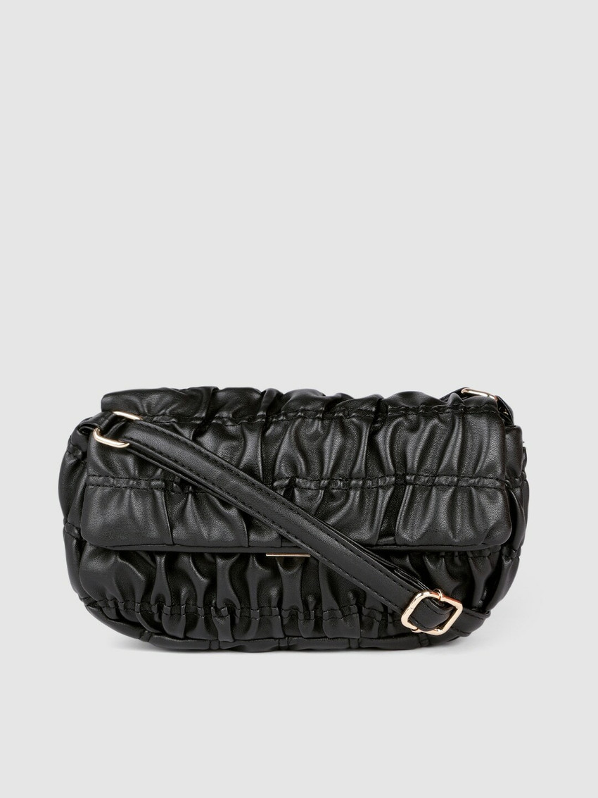 Buy bebe Women Black Sling Bag Black Online Best Price in India
