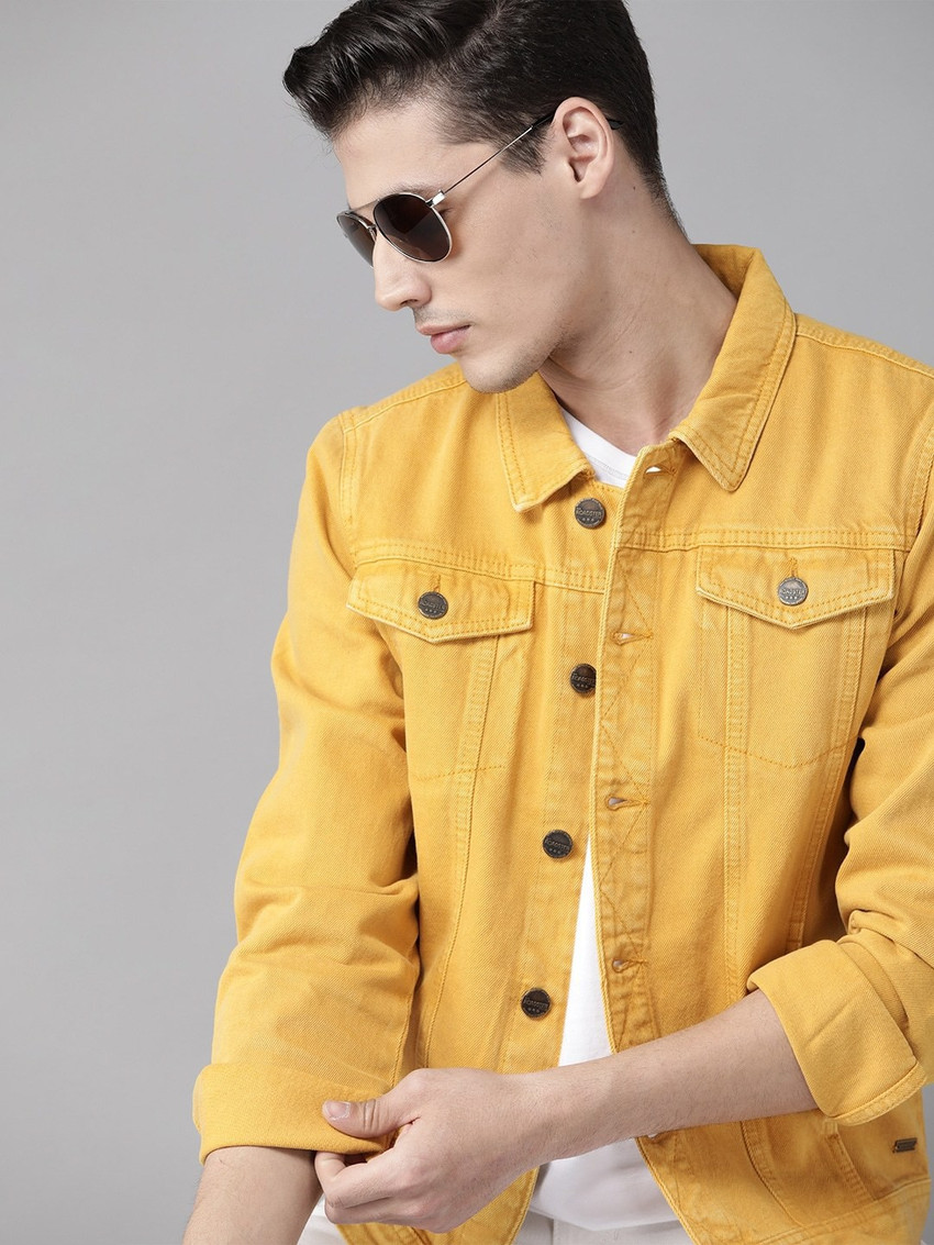 Details 141+ mustard yellow denim jacket mens dedaotaonec