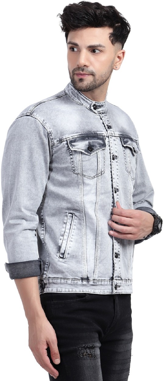 Light grey hot sale denim jacket