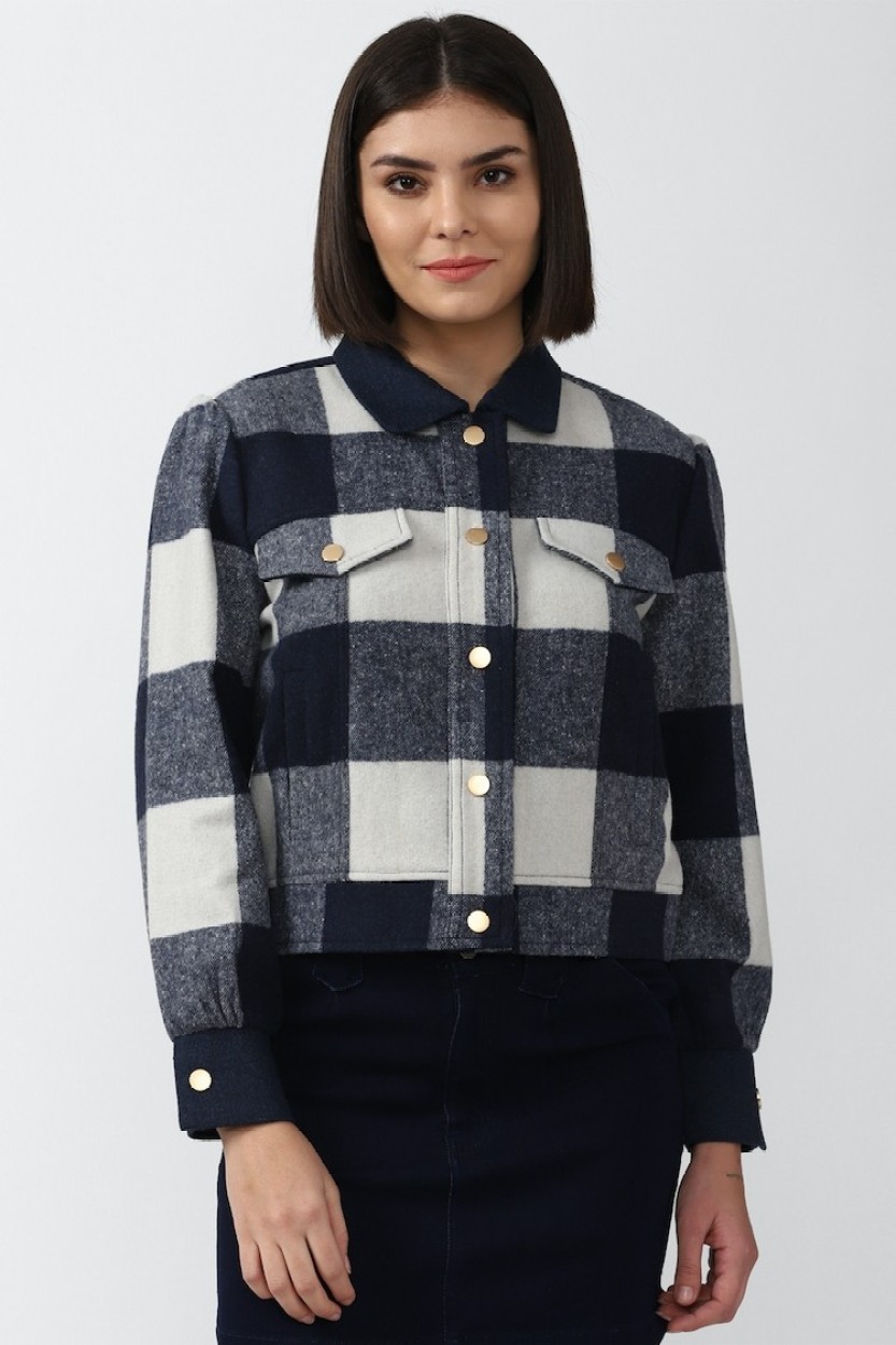 FOREVER 21 Full Sleeve Checkered Women Jacket Buy FOREVER 21