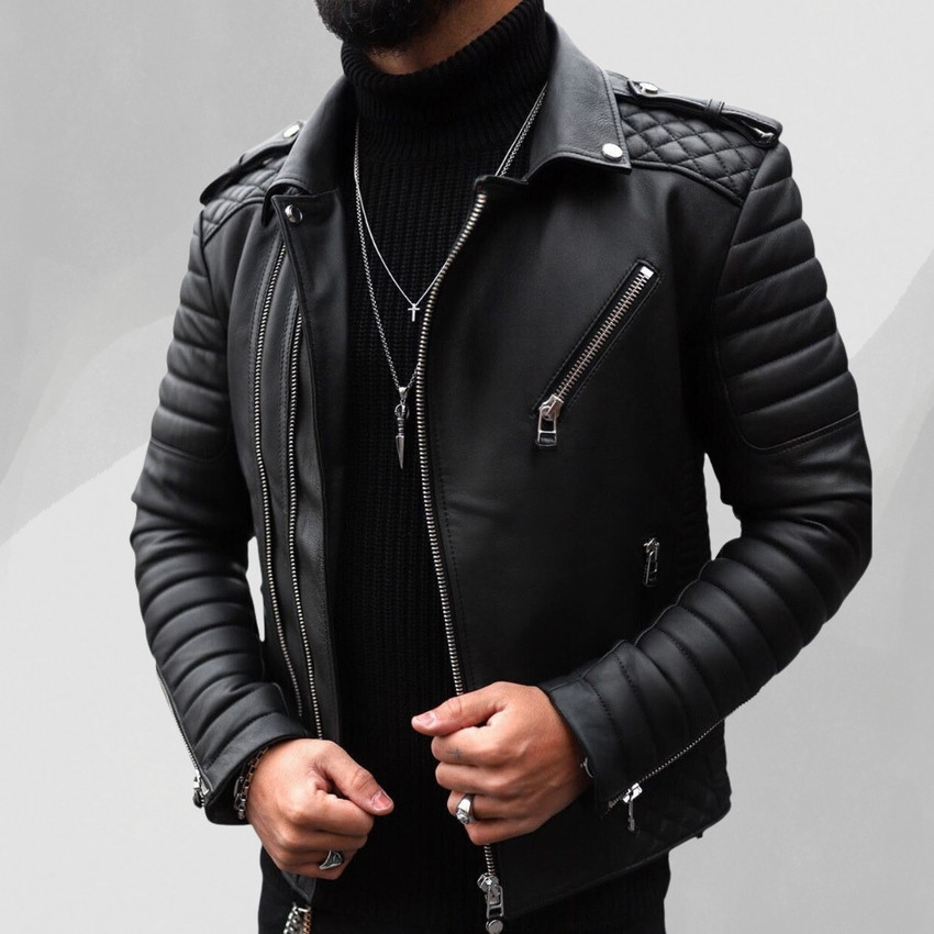 First leather Full Sleeve Solid Men Jacket Buy First leather Full Sleeve Solid Men Jacket Online at Best Prices in India Flipkart