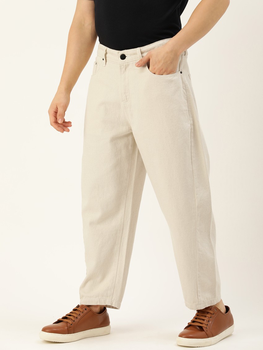 Buy Beige Trousers & Pants for Men by BENE KLEED Online