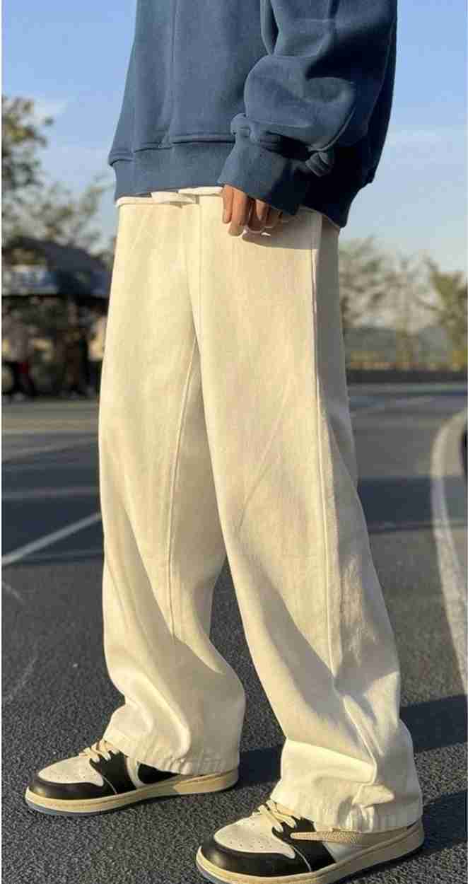 Y's for Men 90s White Wide Denim Pant Y's for Men 90s White Wide Denim Pant