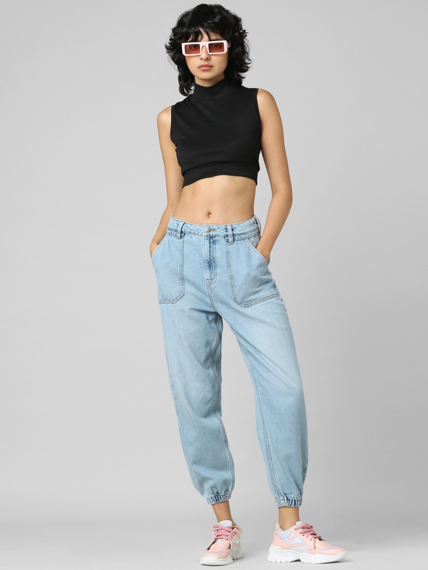 Buy ONLY Jogger Fit Women Light Blue Jeans Online at Best Prices in India