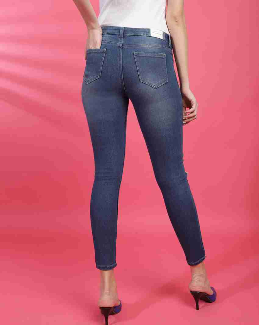 Buy Hot Pink Jeans & Jeggings for Women by FREEHAND Online