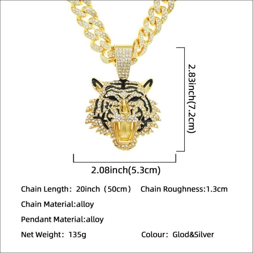 vien Mc Stan HINDI Style Link Chain for Men Women Miami Necklace Iced Out  Chain Silver Cubic Zirconia Alloy, Zinc Locket Set Price in India - Buy  vien Mc Stan HINDI Style