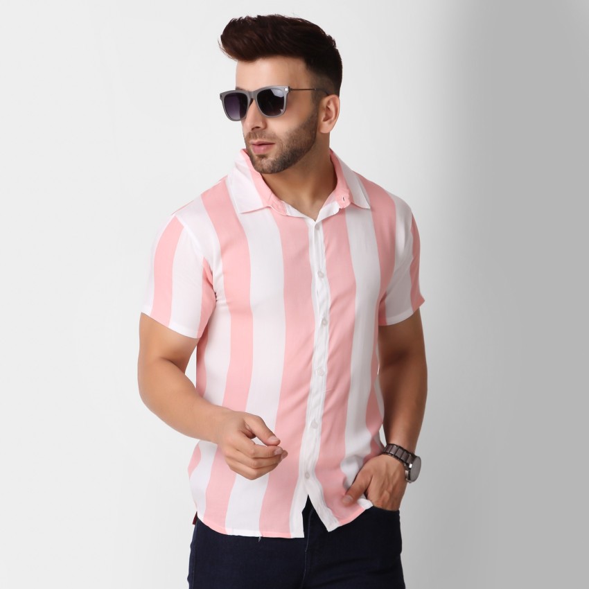 Buy Plus91 Men Solid Casual Pink Shirt Online at Best Prices in