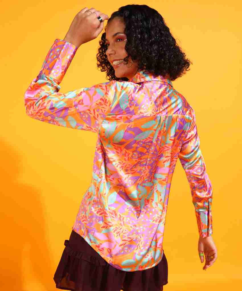 POPWINGS Women Printed Casual Multicolor Shirt - Buy POPWINGS Women Printed Casual  Multicolor Shirt Online at Best Prices in India
