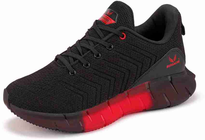 Red and black sports shoes cheap