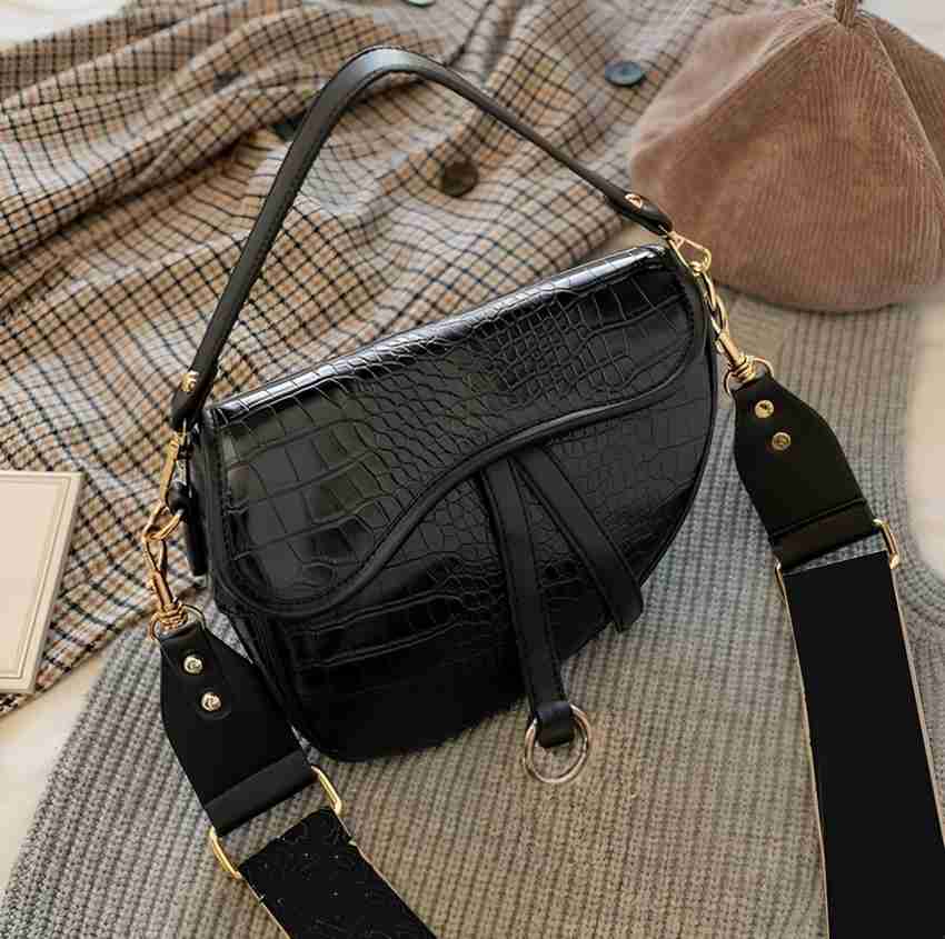 LIZIQI Black Sling Bag Stylish Trendy Branded Black Sling bag for women Black Side Bags for girls Black Price in India Flipkart