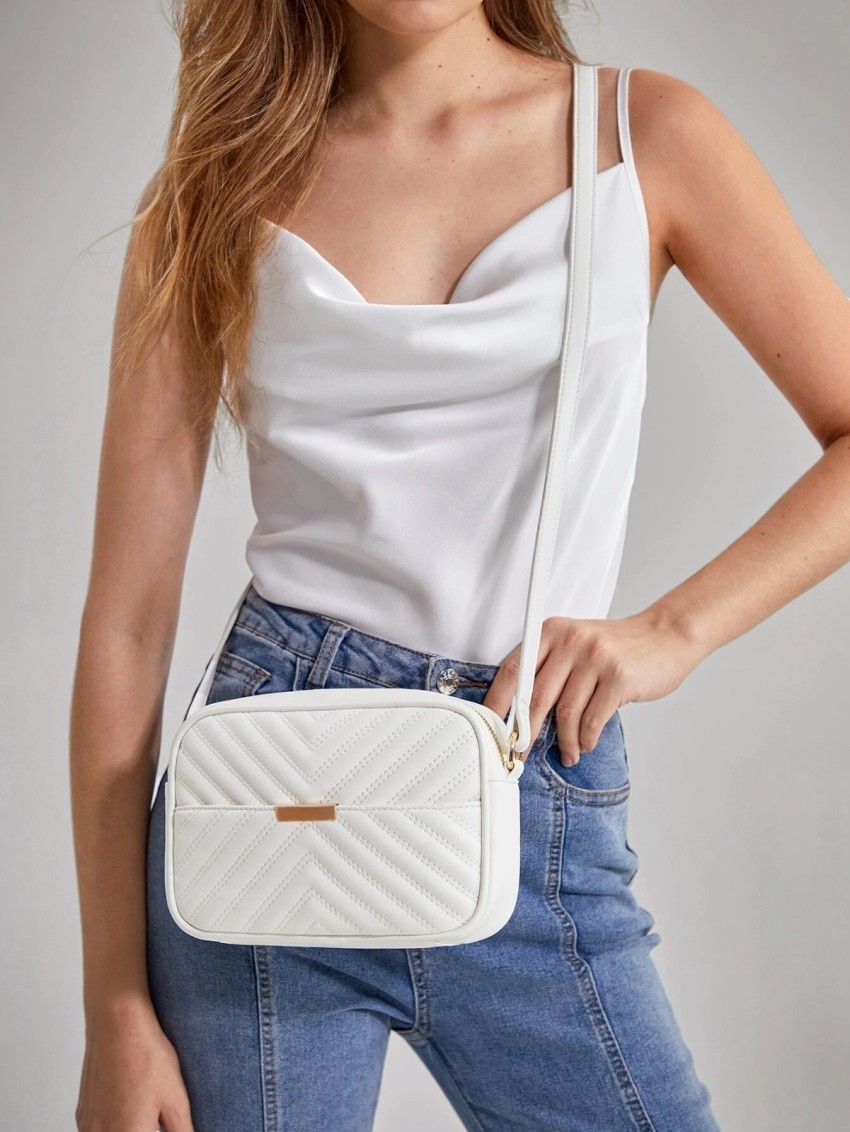 SIMPLEGALS White Sling Bag Sling Bag for Girls/Womens|Stylish Side Shoulder  Crossbody Bags For Girls