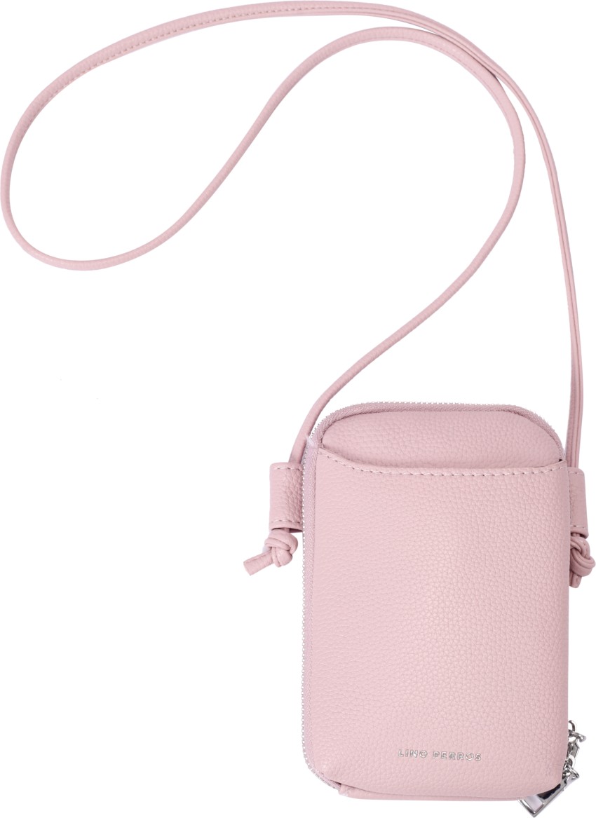 LINO PERROS Pink Sling Bag Women s Pink Sling Bag PINK Price in India Flipkart