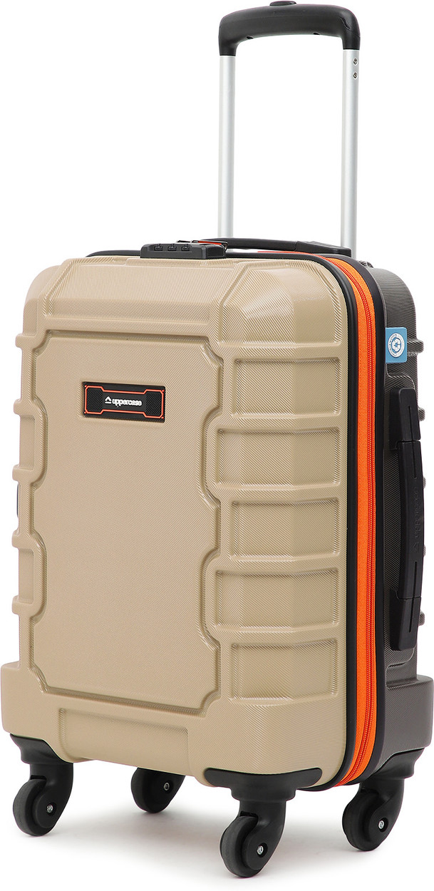 Uppercase Arbor Cabin Hardsided Trolley Bag Scratch proof Surface Combination Lock Cabin Suitcase 8 Wheels 21 inch Beige Price in India Flipkart