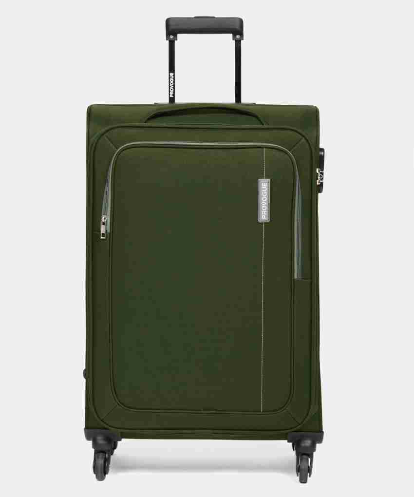 PROVOGUE Lead Check in Suitcase 4 Wheels 26 inch Olive Price in India Flipkart