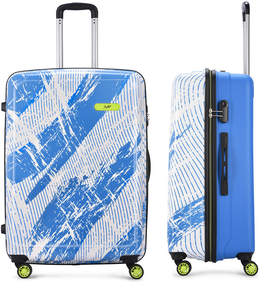 Skybags trolley blue and white online