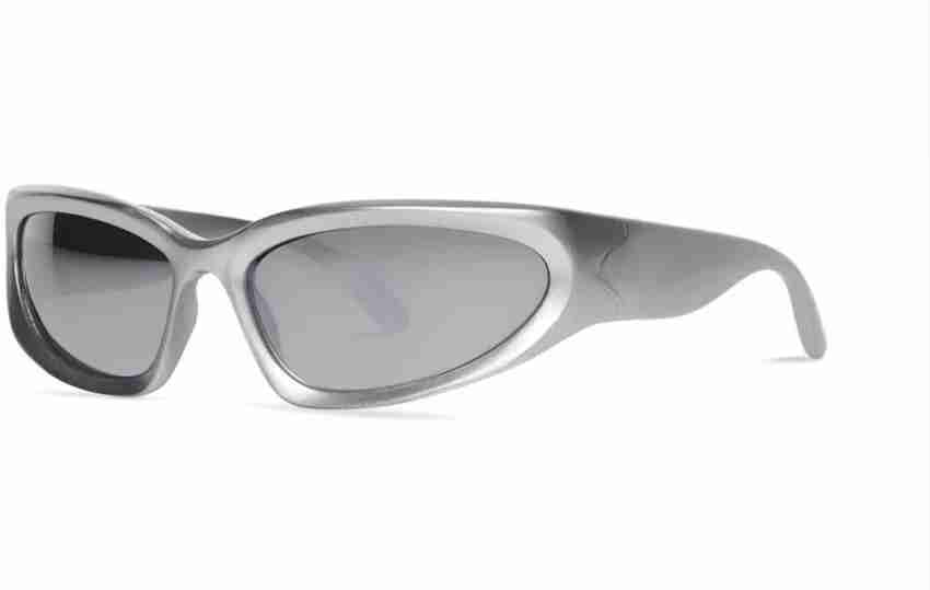 Y2K Aesthetic Sunglasses Silver Demon • Aesthetic Shop