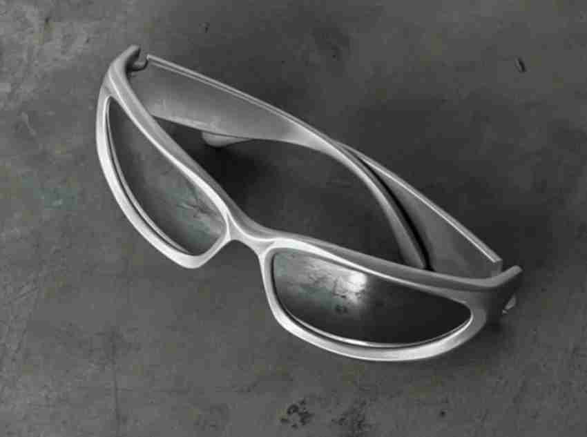 Y2K Aesthetic Sunglasses Silver Demon • Aesthetic Shop