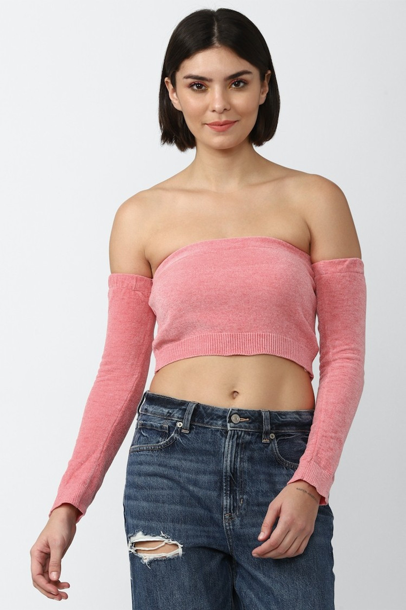 Forever 21 pink sweater outlet