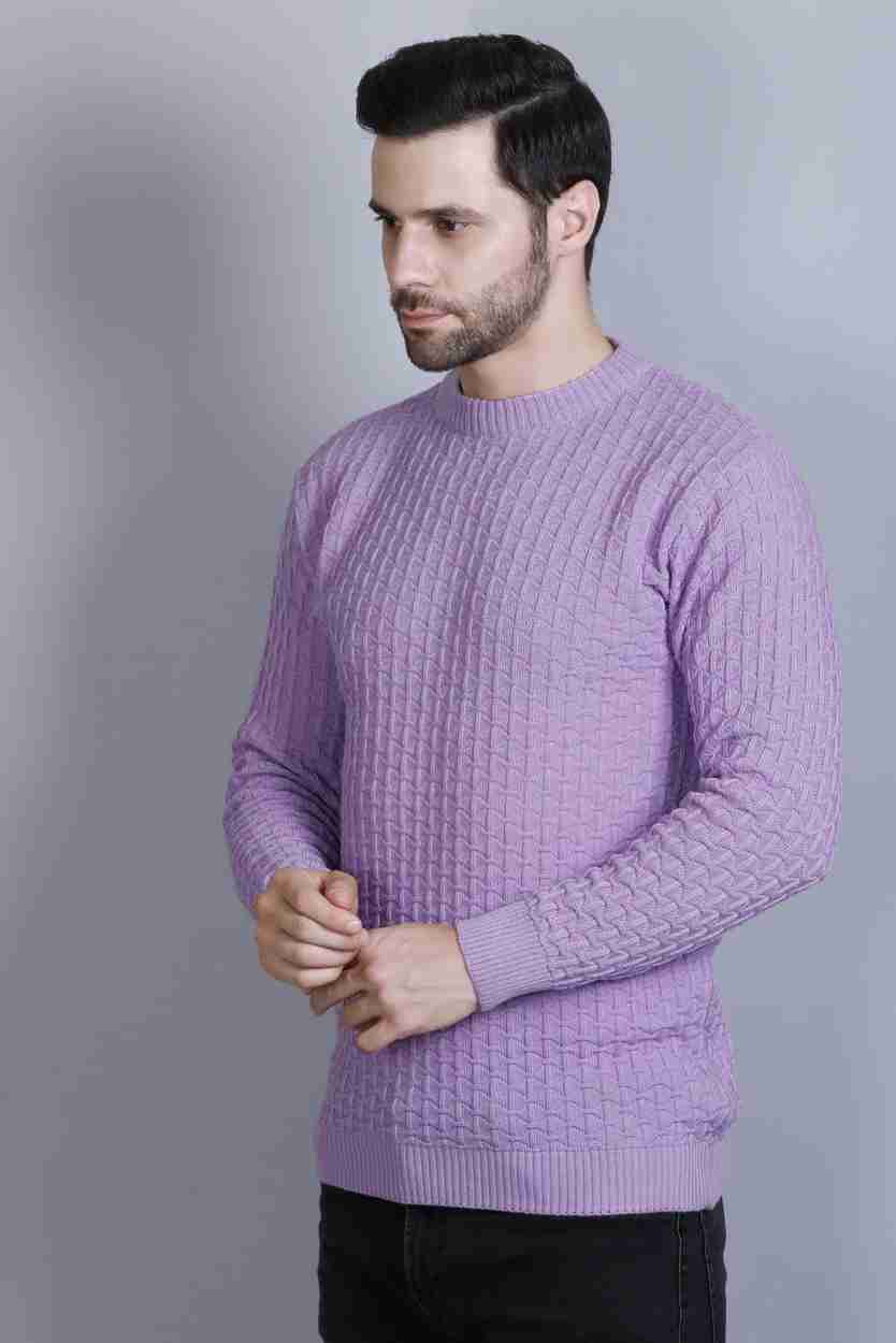 Rare Times Self Design Crew Neck Casual Men Purple Sweater Buy Rare Times Self Design Crew Neck Casual Men Purple Sweater Online at Best Prices in India Flipkart