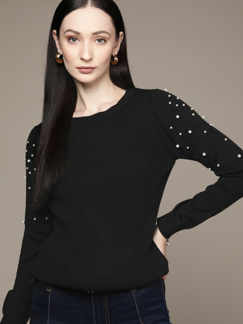Bebe black sweater hotsell