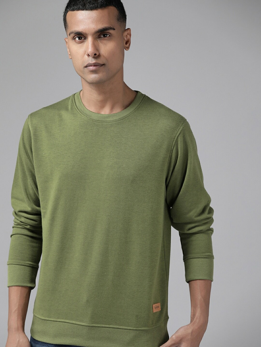 Roadster Full Sleeve Solid Men Sweatshirt - Buy Roadster Full Sleeve Solid  Men Sweatshirt Online at Best Prices in India | Flipkart.com