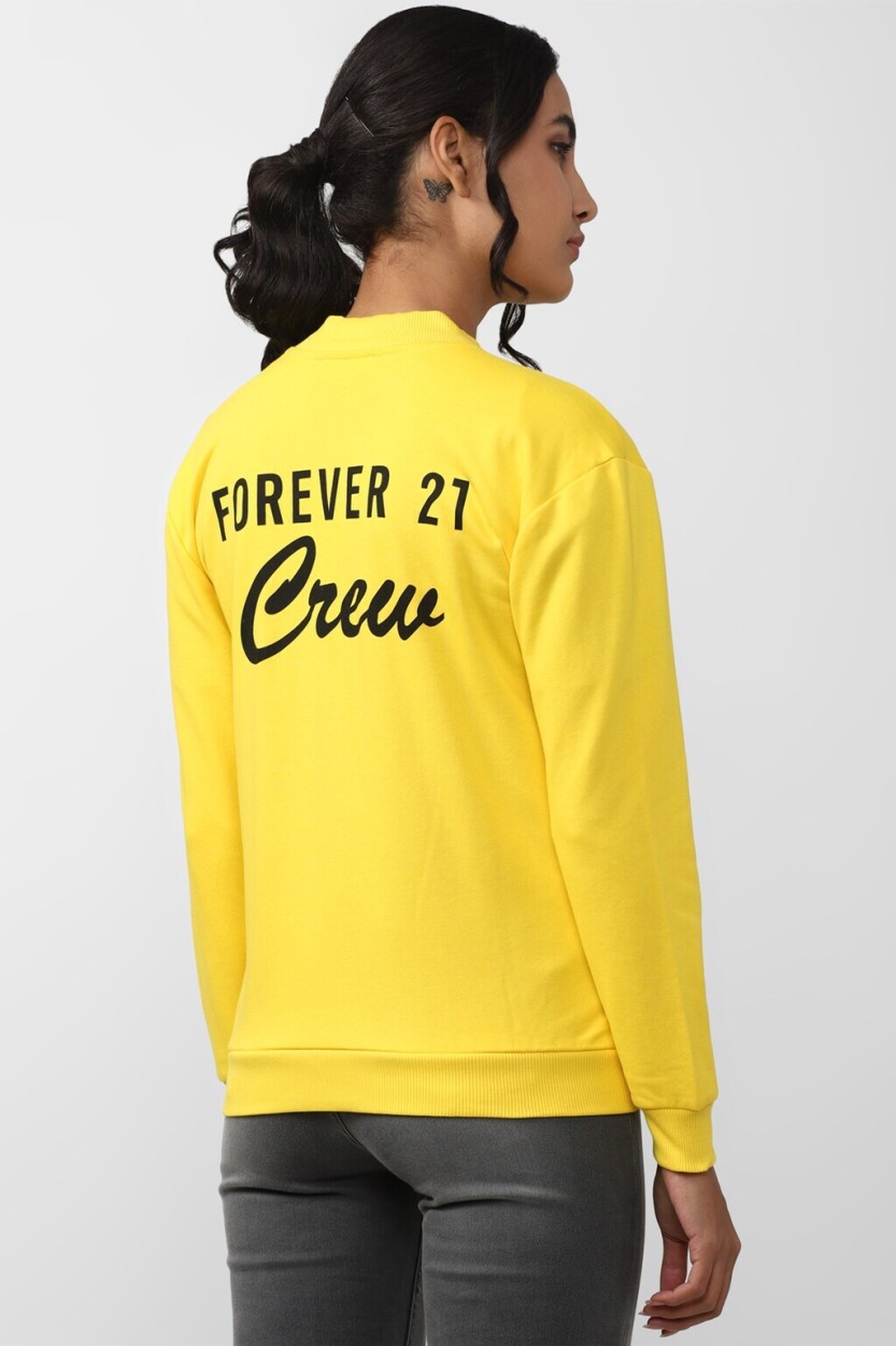 Forever 21 yellow top sweatshirt