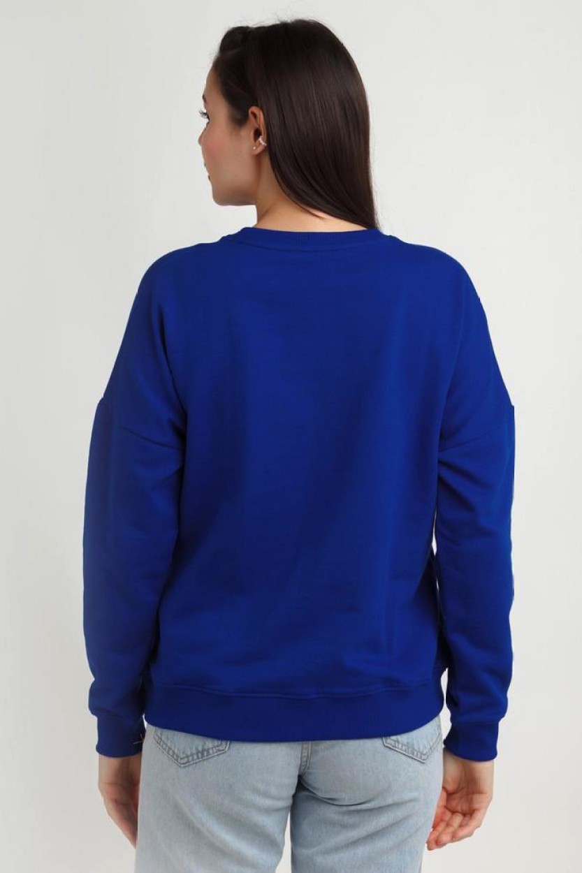 Royal blue women's sweatshirt sale